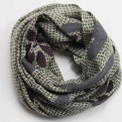 Khaki Jasmin Wool Scarf