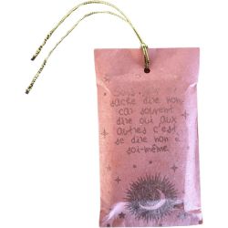 Pink Positive thought soap bar