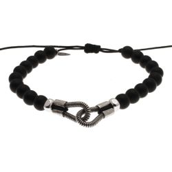 Me & You bass rope bracelet - Onyx