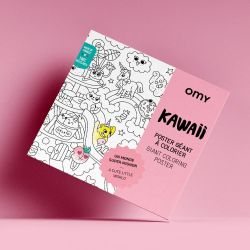 Giant coloring poster - Kawaii