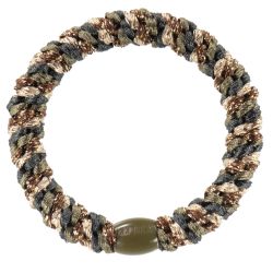 KKNEKKI hair elastic - Camo gold Glitter