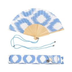 Fisura - blue  handfan