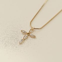 Poëmia Cross Necklace