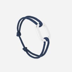 Flat link bracelet - Navy Blue