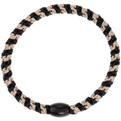 KKNEKKI hair elastic - Fine Black & White glitter