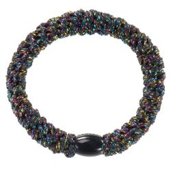 KKNEKKI hair elastic - Black multi glitter