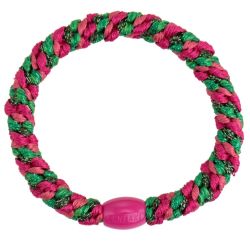 KKNEKKI hair elastic - Mix Green Fuchsia Glitter