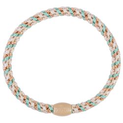 KKNEKKI hair elastic - Fine Mix Torquoise beige glitter