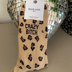 Félicie Aussi - Crazy Bitch Leopard Socks