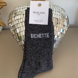 Félicie Aussi - Bichette Sequined Socks - Black