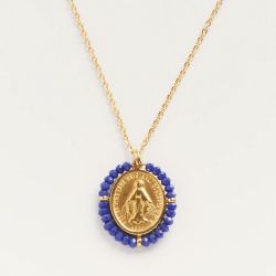 Palas Santa Maria Royal Blue Medal Necklace