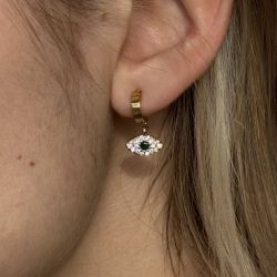 Creole Eye Earrings