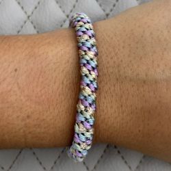 KKNEKKI hair elastic - Blue sea lavender Glitter