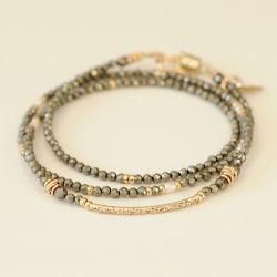 Anna pyrite bracelet Poëmia