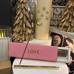 Incense sticks Love peony with holder