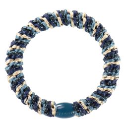 KKNEKKI hair elastic - Mix Navy blue beige glitter