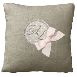 Personalized Cushion - Birth Gift - Linen