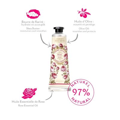 basket of the senses - Rose hand cream