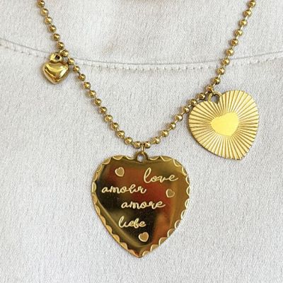 3 hearts necklace