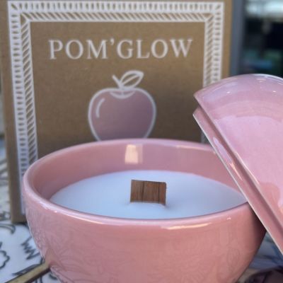 Pom'Glow sky pink Scented Candle - Jasmine
