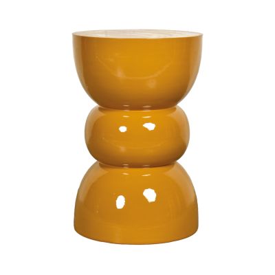 Titou ochre side table D30 H45cm