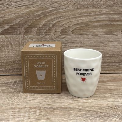 Best friend forever message cup
