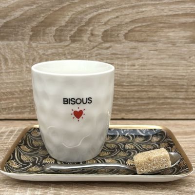 Kisses message cup