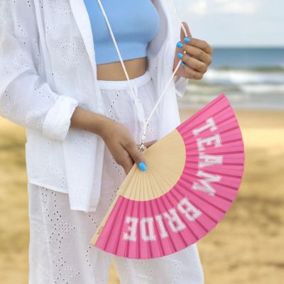 Fisura - "Team Bride" pink fan