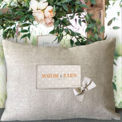 Custom Cushion Text - Custom Wedding Gift