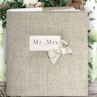 Personalized Photo Album - Personalized Guestbook - Mr & Mrs Just Married