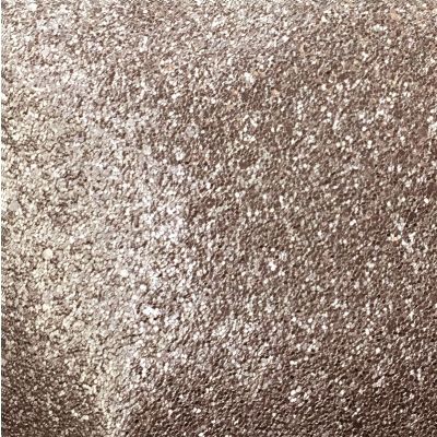 Fabric coated with plastic glitter taupe