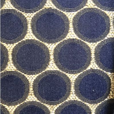 Bubble Fabric - Gold, Navy & Midnight Blue -100% Polyester