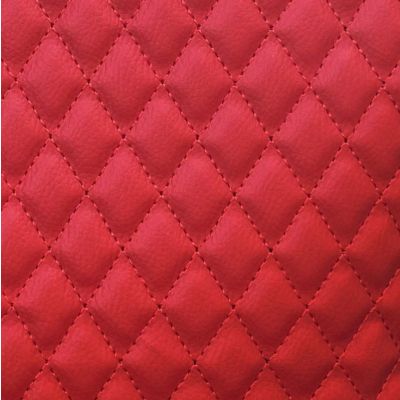 Red quilted Custom Pouch Bag 