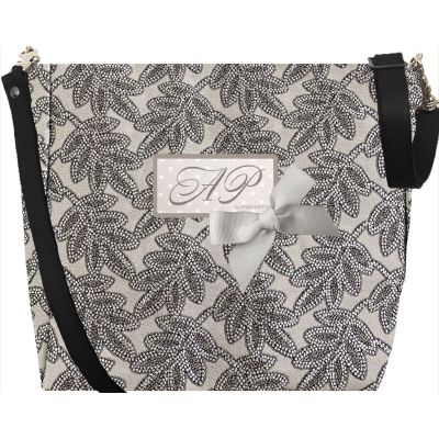 Custom Tote Bag - Personalized Bag - Black Pimponette Plate