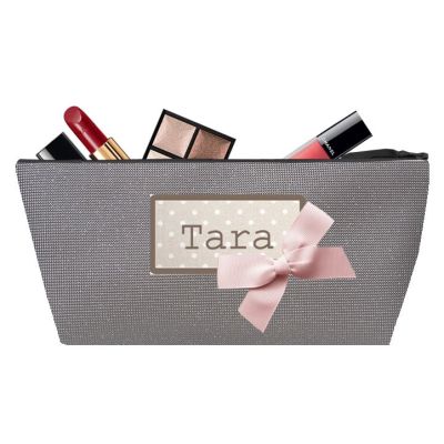 Personalized Kit - Personalized Kit with Bow - Makeup Bag -paon