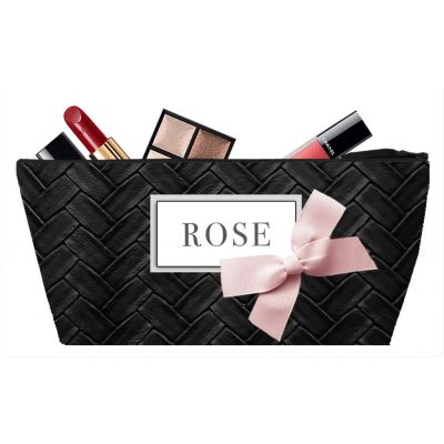 Personalized Kit - Personalized Kit with Bow - Makeup Bag 