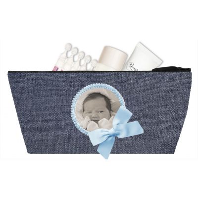 Baby Kit - Personalized Baby photo Kit - Personalized Birth Gift - Woven jean