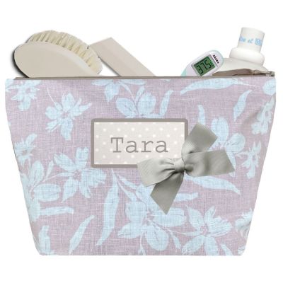 Baby Toiletry Bag - Personalized Baby Name Kit - Personalized Birth Gift