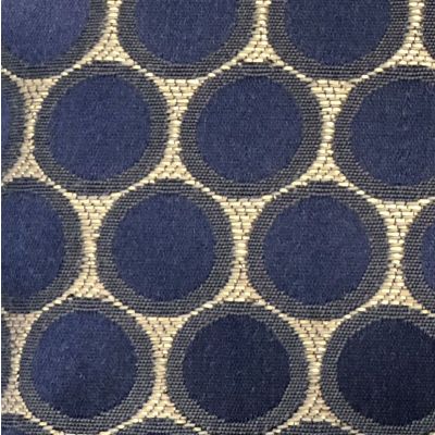 Bubble Fabric - Gold, Navy & Midnight Blue -100% Polyester