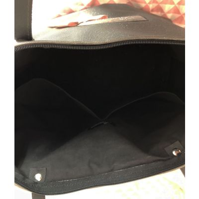 Changing Bag - Personalized Baby Bag - Grey glittering - Lined interior with 2 large pockets