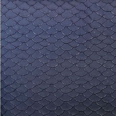 Navy blue plastic shell fabric