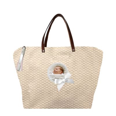 Changing Bag - Personalized Baby Bag with its Photo - Sand shell - Birthing List