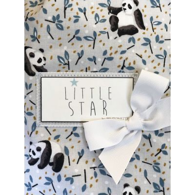 Baby backpack - baby custom backpack - Panda fabric "little star"
