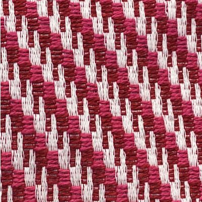 Ecru woven fabric, fuchsia and crushed raspberry