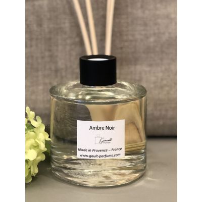 Perfume Diffuser with Rattan Stems - black amber