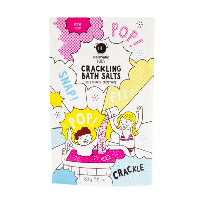 Crackling pink bath salts