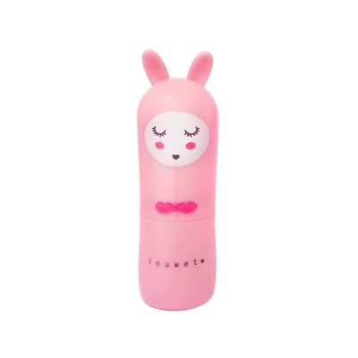 INUWET Rabbit Lip Balm Scented with Strawberry VEGAN - Pink