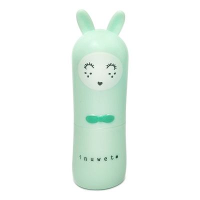 INUWET Rabbit Lip Balm Scented with Apple Vegan - Green