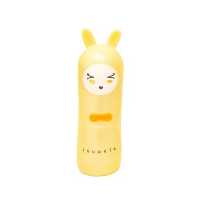 INUWET Rabbit Lip Balm VEGAN scented Pineapple - Gold Yellow