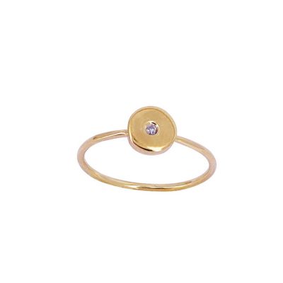 Sophie Deschamps 3 micron gold plated ring - Made in Lyon